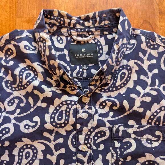 Roark Revival Sanjay Woven Shirt in Indigo - Picture 3 of 4